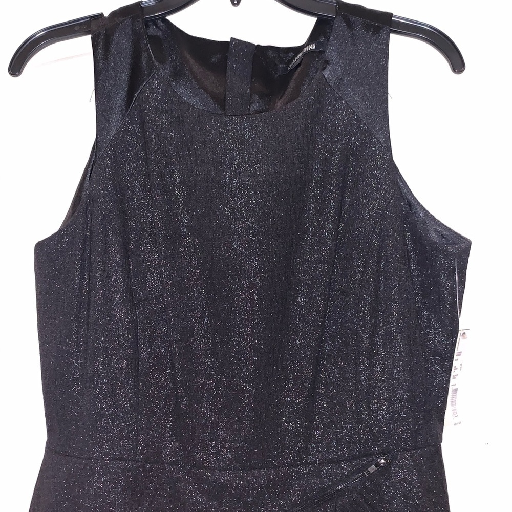 Gianni Bini Charcoal Layered Midi Dress - Picture 5 of 7